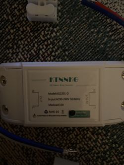  KTNNKG Wireless Light Switch Kit + KTNNKG 433MHz Universal Wireless Remote Control 86 Wall Panel RF Transmitter With 1 Buttons