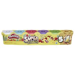 Play-Doh Super Gold Pack (5)+ 1 GOLD Color