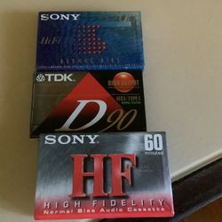 4 Brand New Cassette Tapes 