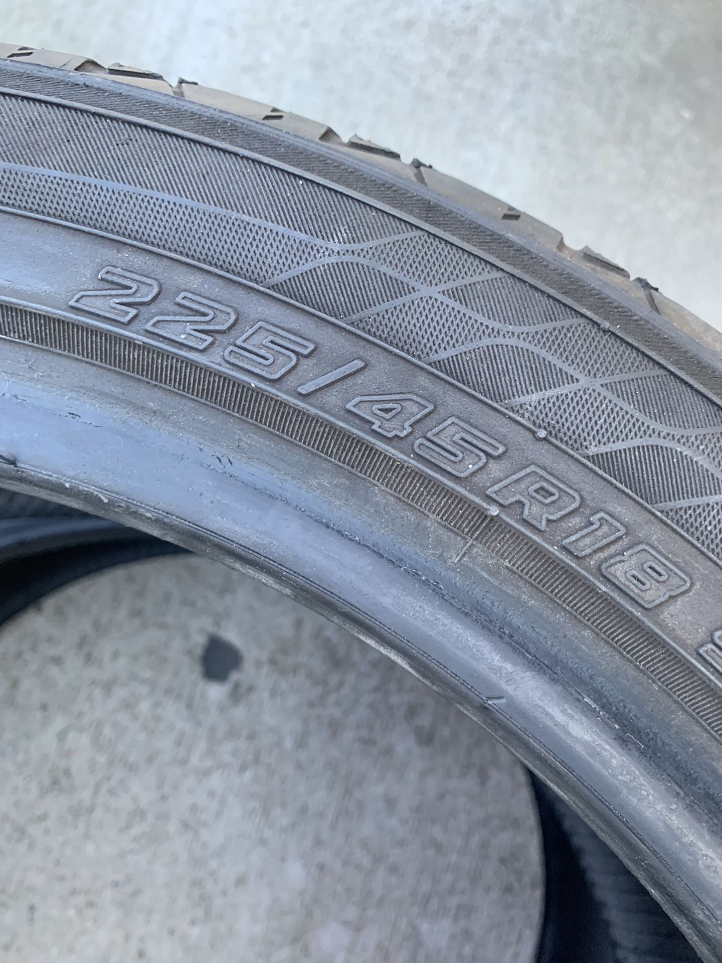 225/45/18 Yokohama (2 Tires)$80.00/ Both