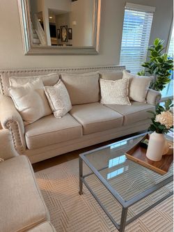 Lark Manor Cream Couch Set