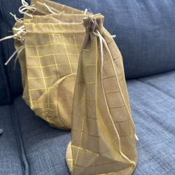 Party Favor Bags (Gold - 14 Total) 