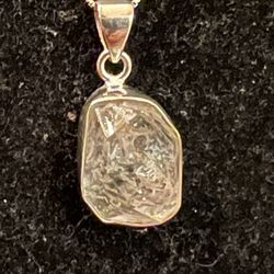 Herkimer Diamond Quartz Sterling Silver Pendant