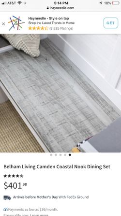 Belham living camden online coastal nook dining set