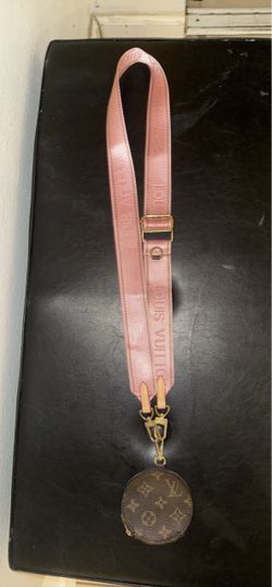 Louis Vuitton Pink Strap with Round Coin Purse