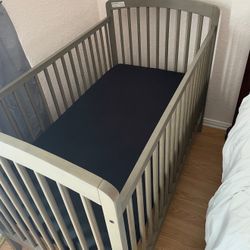 Green Baby Crib & Accessories Bundle 