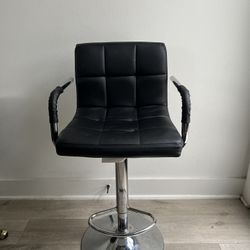 Black Swivel Adjustable Stool Chair