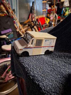 Toy trucks.