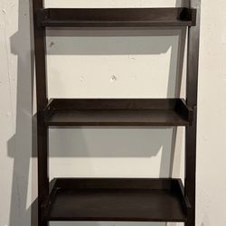 Ladder Bookcase with 5 shelves - Dark brown color