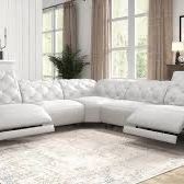 White Reclining Sectionals~~~~~~ Same Day Delivery