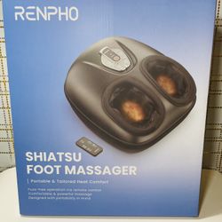 RENPHO Full Foot Massager Machine, 2026 Upgraded Shiatsu Foot Massager with Heat Plantar Fasciitis