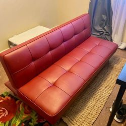 Three Position Red Futon 