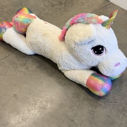 Jumbo Plush Stuffed Unicorn Rainbow Sparkles 42in