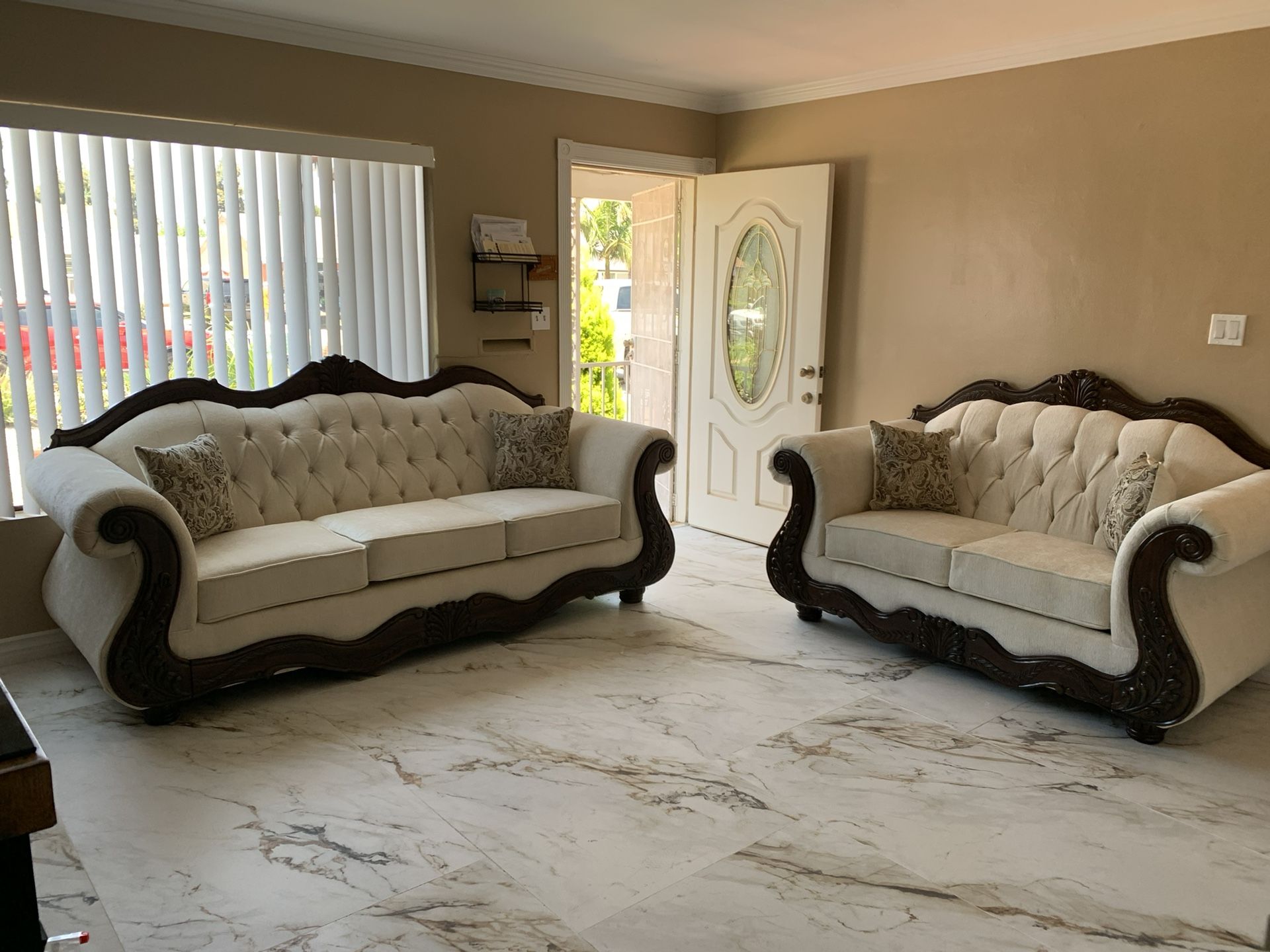 $1399 Brand New Sofa And Loveseat Set (Read Description Below)