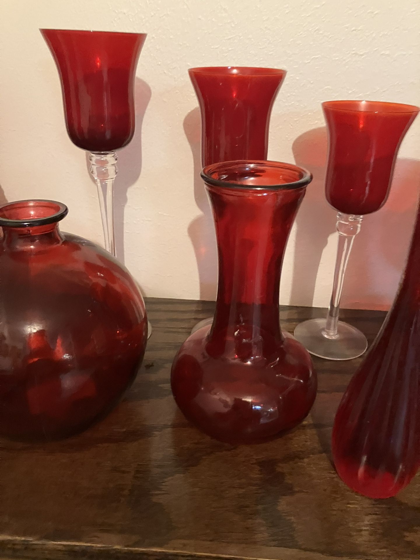 Selling my prized red jar and glass collection