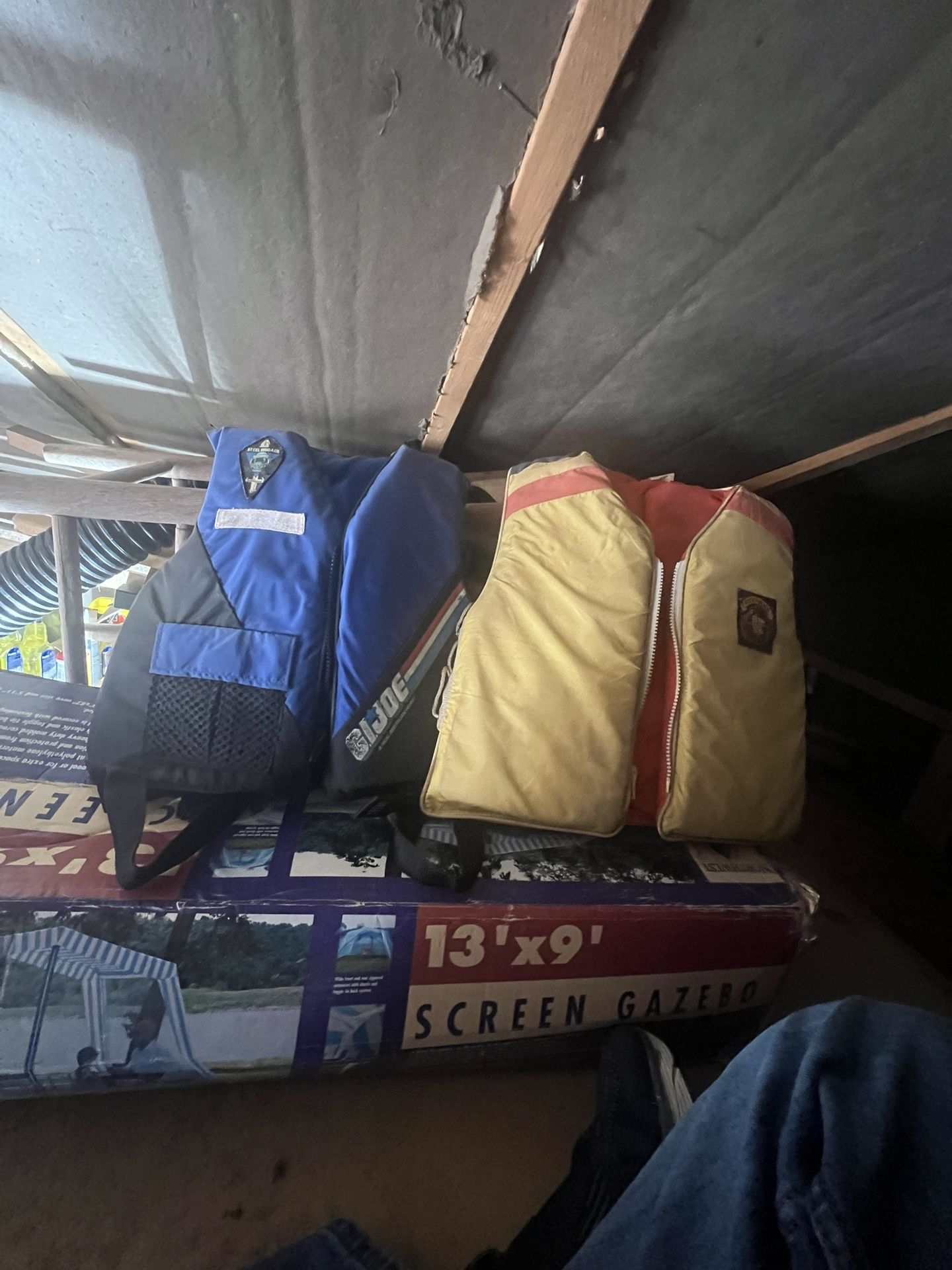 Child Type 2 Life Jackets And 2 Zip Up Vests