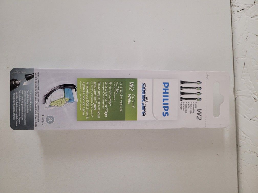 Philip's Sonicare W2 Black 4 pack brush heads