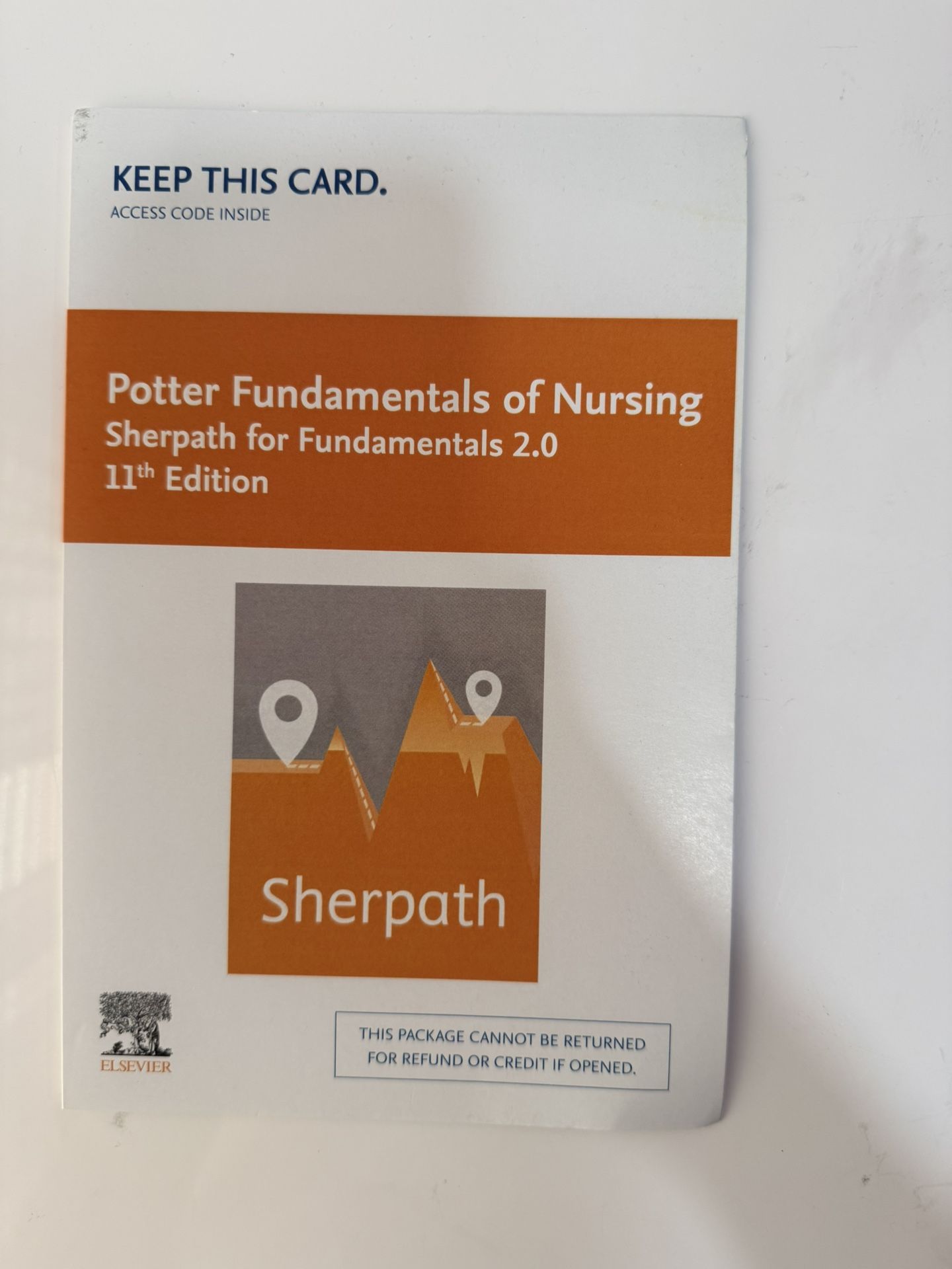 Unused Sherpath Access Code Fundamentals Of Nursing 