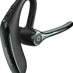 Bluetooth Headset - Wireless Headset Bluetooth Earpiece Trucker Headset with mic Earbuds for Work Phone Case Office Phones Built-in Microphone Headpho