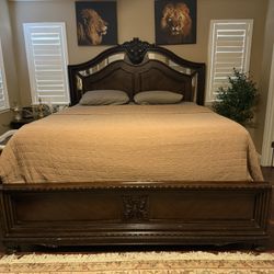 Full Bed Set Coming With  Dressing Table And Powered Night Stand. 