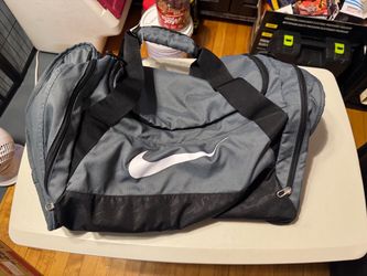 nike duffel bag grey