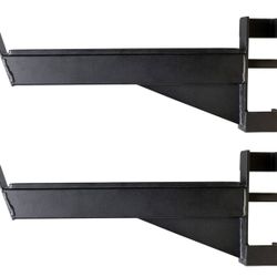 Safety Spotter Arm Attachments - Barbell Catchers for 2x2 Squat Racks, Sold in Pairs