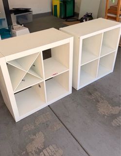 2 IKEA Kallax Cubicle Shelf each for ($30)