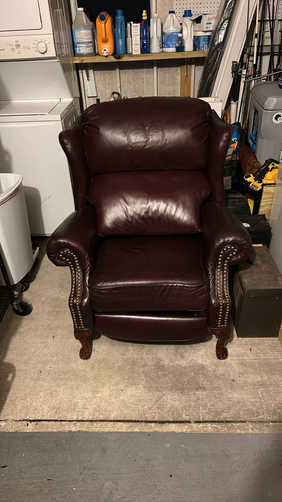 Leather recliner