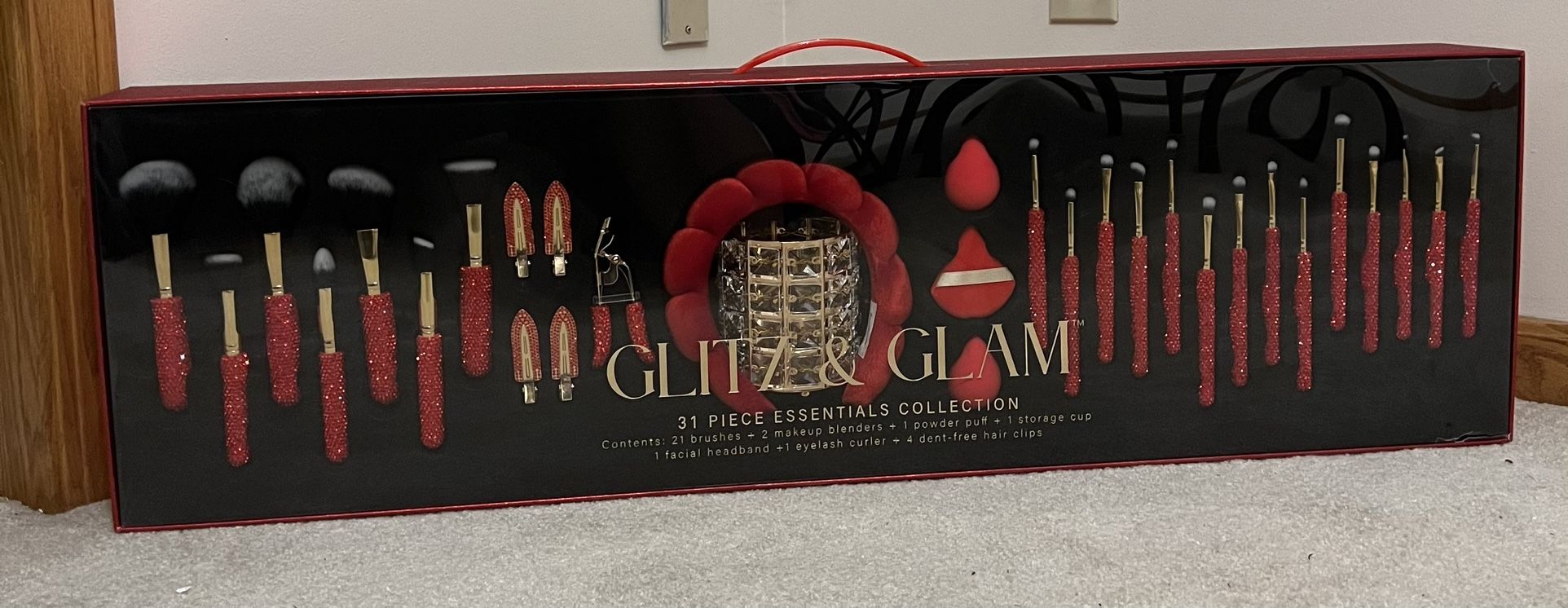 Glitz & Glam Bling Rhinestone Makeup Brushes 31 Piece Set Tik Tok TikTok Viral