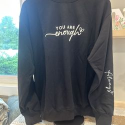 YOU ARE ENOUGH WOMENS SWEATSHIRT SMALL LARGE