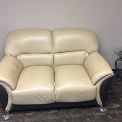 Leather Sofa And 2 Love Seats