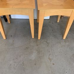 almost New Two Wood end Table Or Coffee Table For Sale 