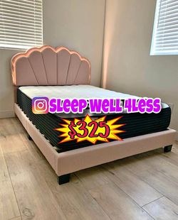 New queen bed
