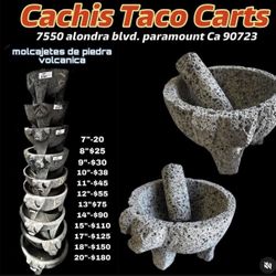 Molcajetes Nuevos De Piedra Negra Hecho en México/ Piedra Negra Volcánica
