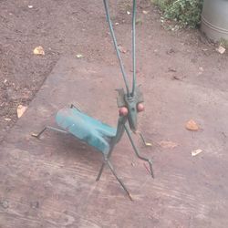 Garden.
 Bug statue.