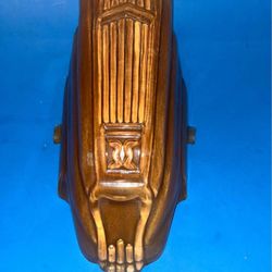Slip Shade SCONCE Movie Theater - Antique Vintage Glass Light Lighted Lamp Mid Century Art Deco