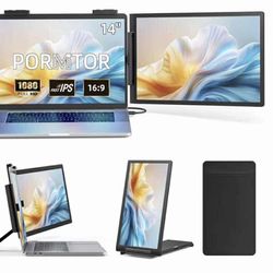 NEW 14” FHD Laptop Screen Extender – Portable USB-C/HDMI Monitor (Still Sealed!)