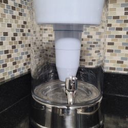 ROUND GLASS WATER FILTER DISPENSER