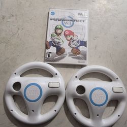 Mario Kart For Nintendo Wii With Two Wii Wheels No Manual