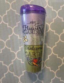 Disney Parks Epcot Flower and Garden Festival Figment Tumbler Cup 22oz
