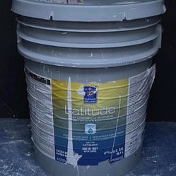 Opened Full 5 Gallons Exterior Paint. White