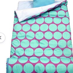 SoHo Kids Collection, Big Dots Aqua Sleeping Bag  used only one time good condición 