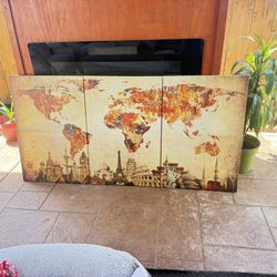 World Map Wall Art