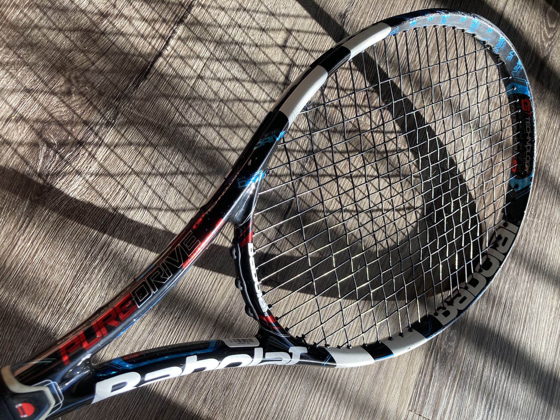 Babalot pure drive roddick jr tennis racket, grip 41/4 ,very good condition