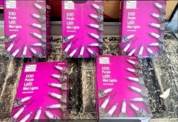 100 Purple Mini LED Lights! 5 Boxes For $20