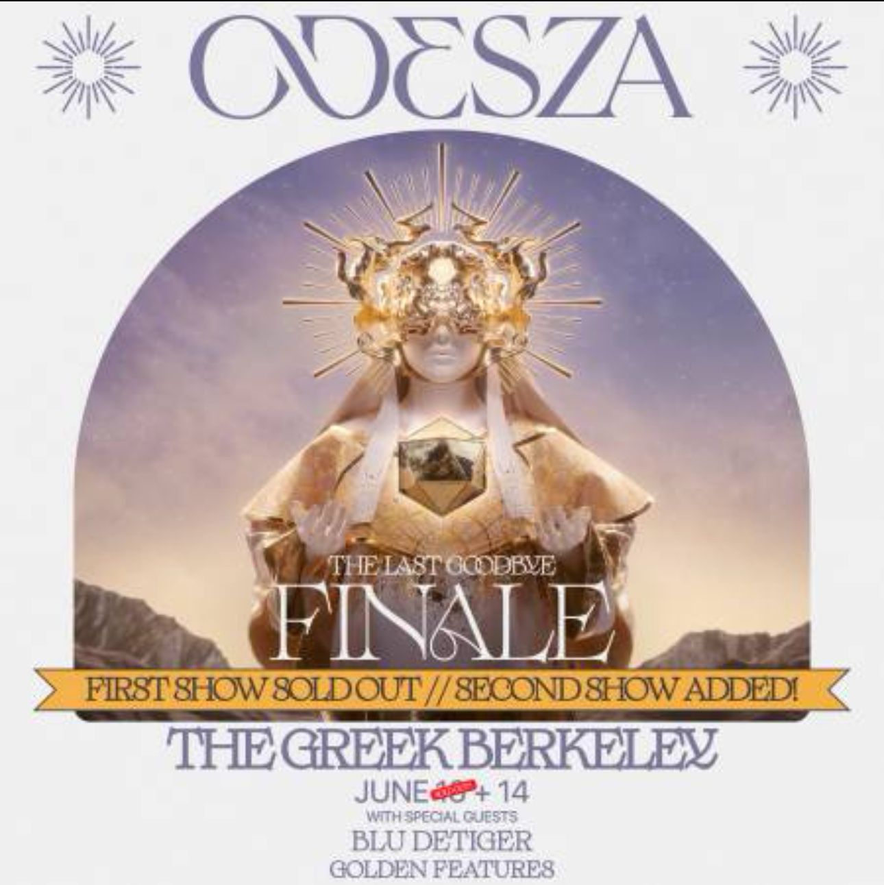 Odesza Greek Theater (Thursday 6/13)