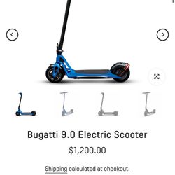 Bugatti 9.0 Electric Scooter (blue) BRAND NEW