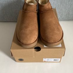 Ugg Ankle Boots Classic Ultra Mini Chestnut Women 9