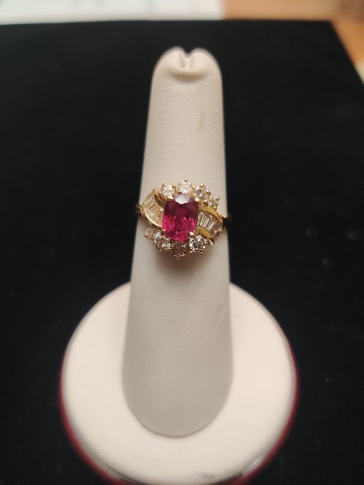 Diamond 💎 Ruby Ring 