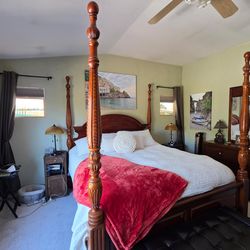 Free Cal King Cherry 4 Poster aned Frame